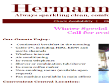 Tablet Screenshot of hermannmotel.com
